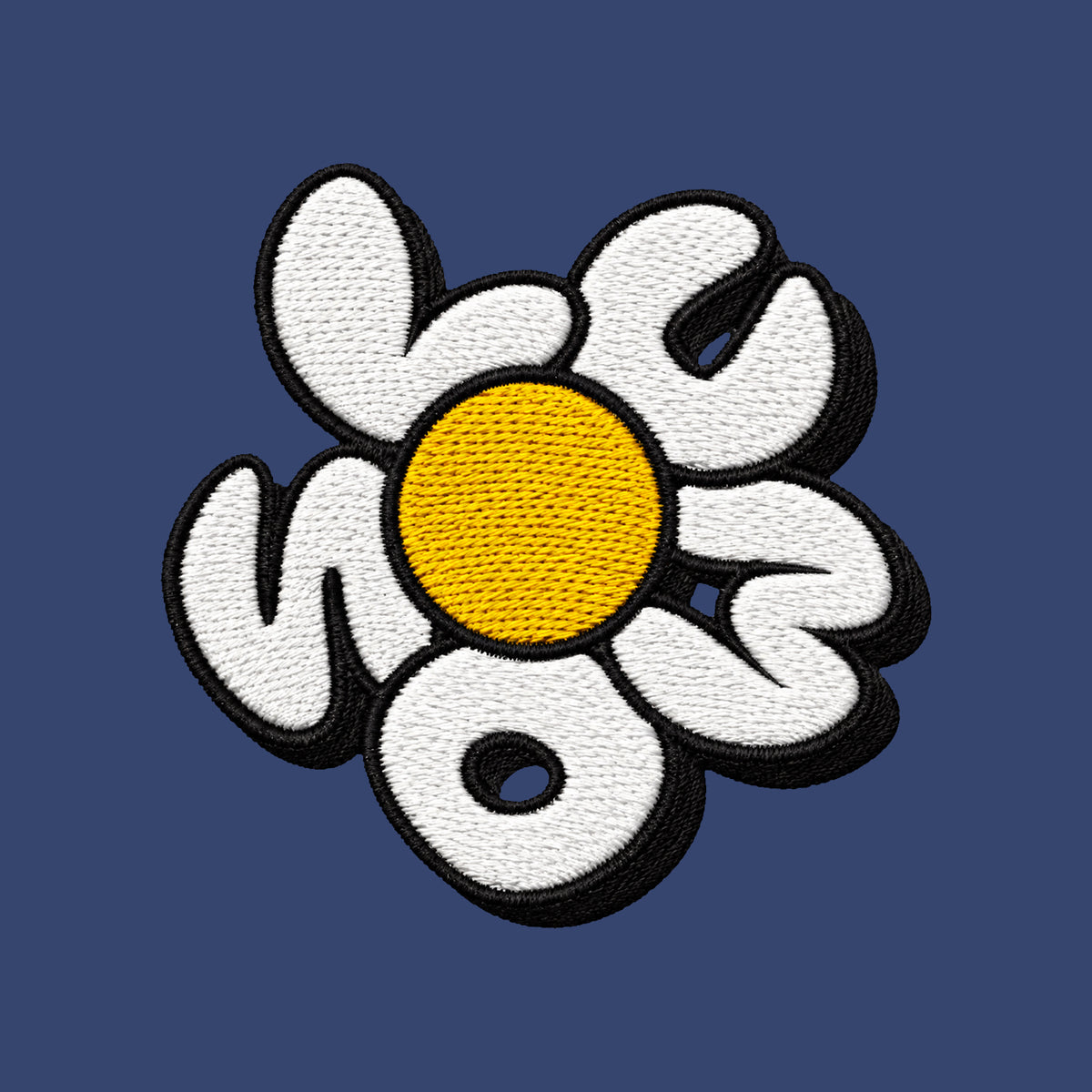 Daisy Cuff Beanie (Cobalt)