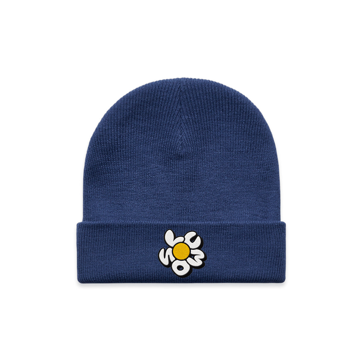 Daisy Cuff Beanie (Cobalt)