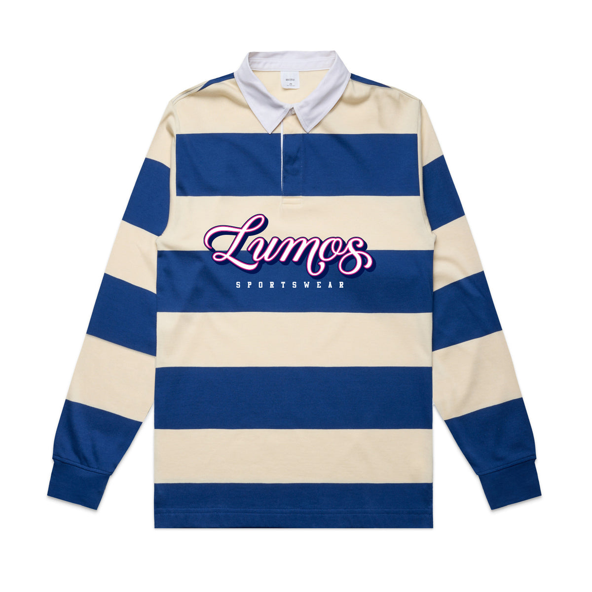 Lumos Sportswear Rugby Shirt (Bone/Blue)